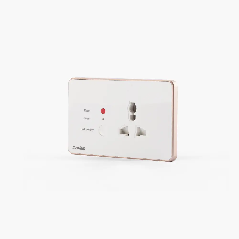 Ổ cắm âm tường chống giật Model: OCAT01 1C/16A( Rạng Đông)