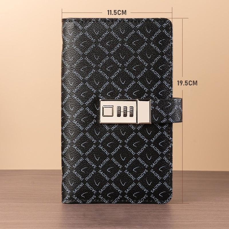 Product Introduction of Fashion With Password Lock 100 Envelopes Money Saving Challeng PU Large Capacity Savings Challenges Sheets Save Money Budget Binder Couples 15