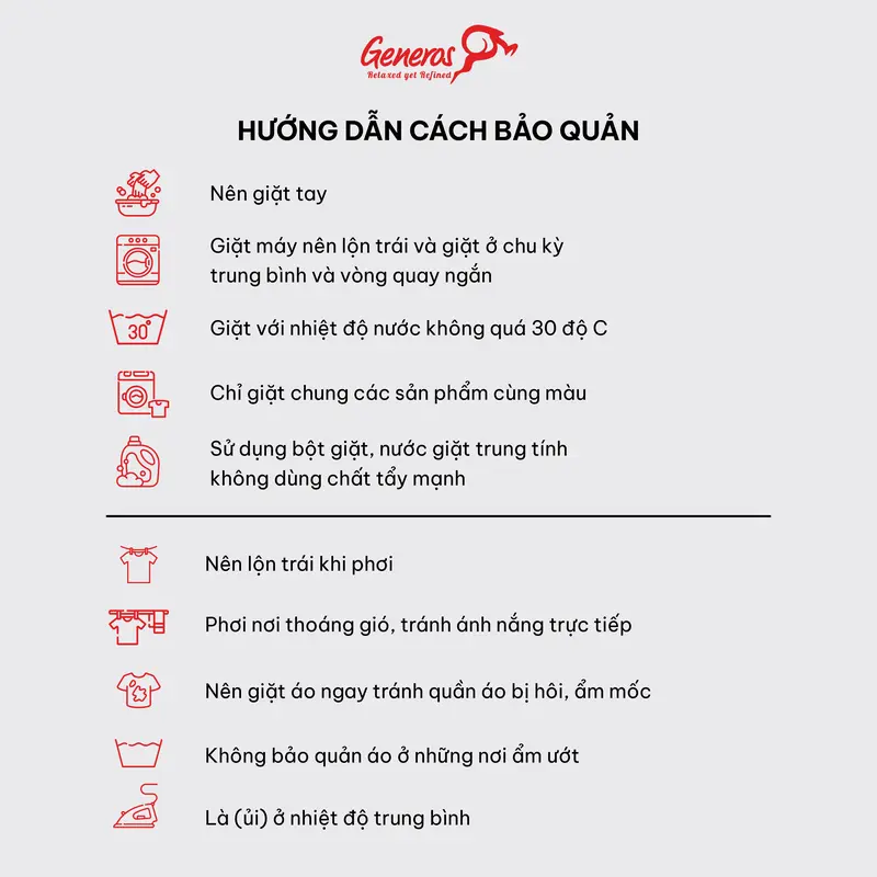 Quần Âu Nam GENEROS ít nhăn thiết kế lịch lãm sang trọng thoải mái khi mặc 020123148MF Đen #4 3
