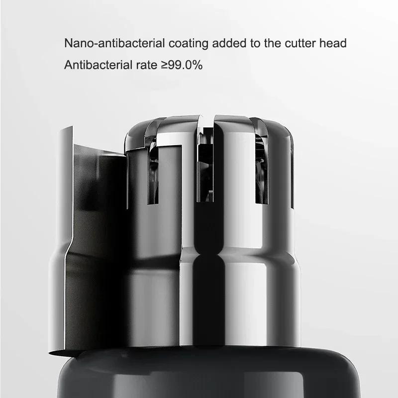 Product Introduction of Electric Nose Hair Trimmer, Charging Ear Hair Repairman, Magnetic Suction Blade, Detachable, Water Washable 12