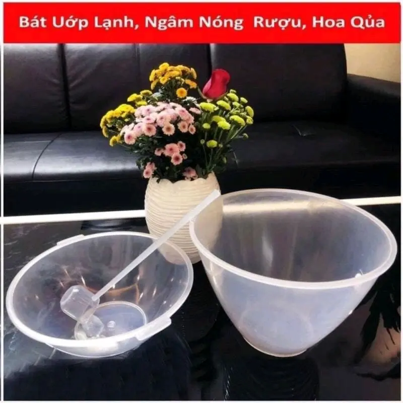 BÁT ĐỰNG RƯỢU & TRÁI CÂY ƯỚP LẠNH RẺ NHẤT TẶNG KÈM MUỖNG MỤC 3