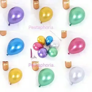 Balon Latex / Lateks Chrome Size 5 inch Grosir isi 100 pcs/Pack