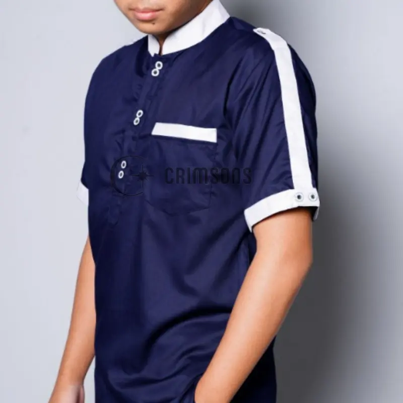 Koko Zaka Lengan Pendek + Pendek Nyaman Katun 8