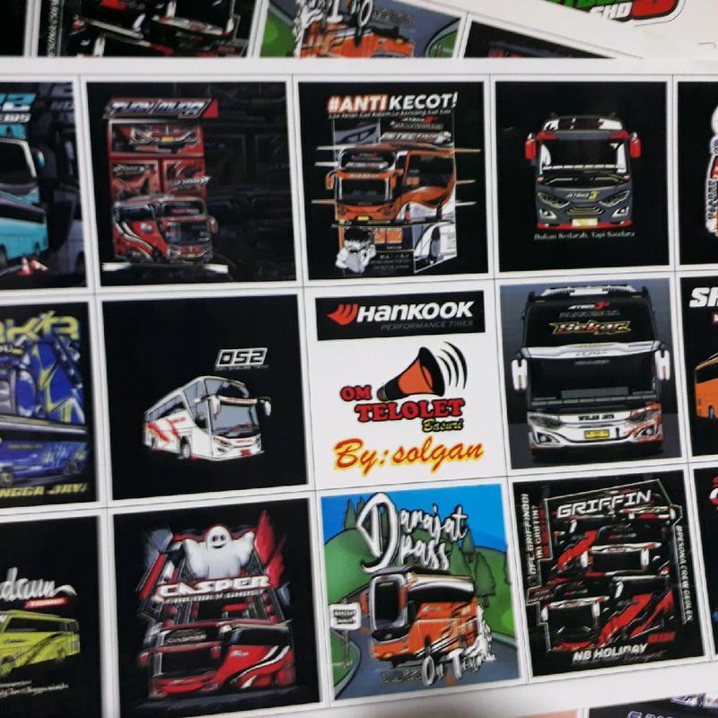 1lembar stiker bus - Shop | Tokopedia