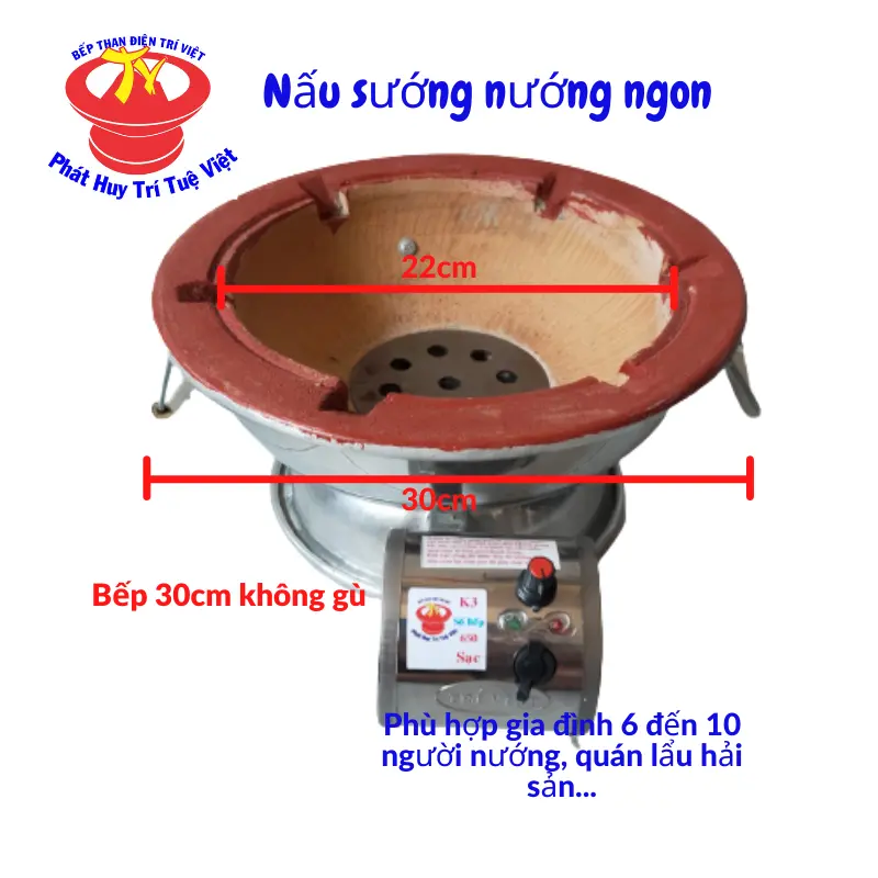 size 30cm đầy đủ ko vỉ nướng dành cho gia đình 5 7 ng sử dụng 0