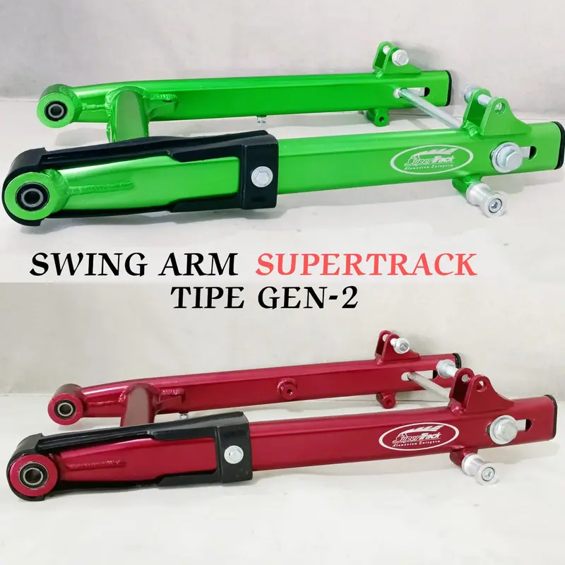 ARM SUPERTRACK GEN-2 ALUMINIUM ALLOY OVAL SUPRA / KARISMA / SUPRA 125 D.D / JUPITER Z / FORCE-1 / FIZ-R / SHOGUN 110 / REVO ABSOLUTE GOLD RED SILVER BLACK BLUE GREEN Baut Motor Motorcycle 1