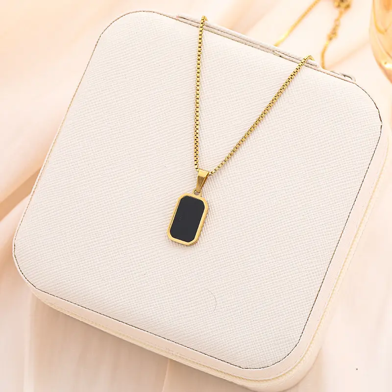 Vòng Cổ Thép Titan Phong Cách Mới, Dành Cho Nữ, Giá Cả Phải Chăng, Sang Trọng, Cảm Giác Độc Đáo Thời Trang Châu Âu Và Mỹ Thiết Kế Đẹp, Thương Hiệu Màu Đen, Hợp Xu hướng, Dễ Phối Đồ, Phong Cách Nóng Bỏng, 2025