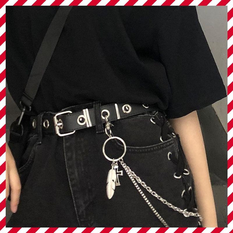 Thắt lưng dây xích kiểu phong cách Chain thời trang kèm xích sành điệu