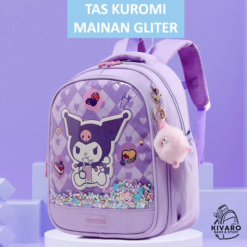 [COD] Tas Sekolah Anak TK PAUD Karakter Sanrio 34cm + Bonus Gantungan | 0892 Kivaro Motif Fashion TK SD tas kuromi anak tk