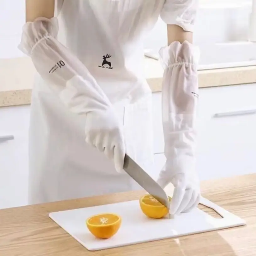 Găng tay cao su con hưu siêu bền dai Rửa Bát