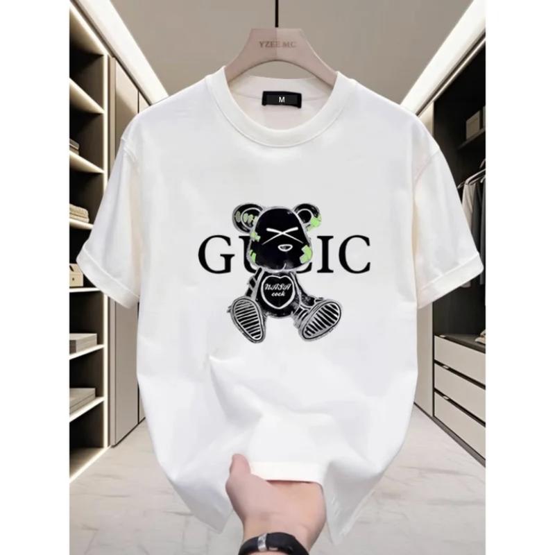 Cặp đôi tay ngắn nam và nữ cởi mở áo thun thời trang mùa hè nhãn hiệu thời trang cotton nguyên chất 2