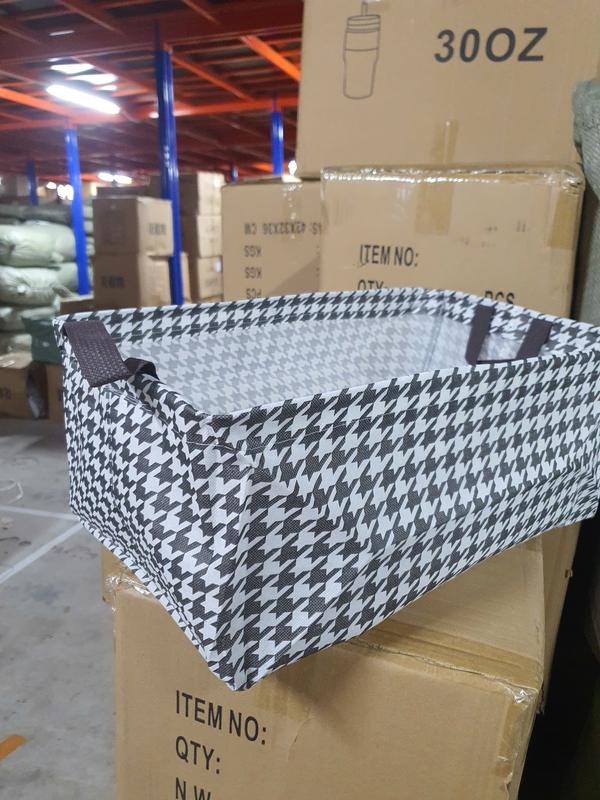 Hộp đựng quần áo khung THÉP họa tiết caro, đựng chăn màn, đồ lót tiện lợi có thể gấp gọn 3