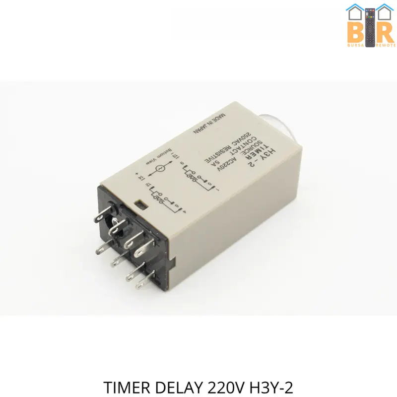 DELAY TIMER RELAY 220VAC H3Y-2 1 DETIK - 60 MENIT TANPA SOCKET 2