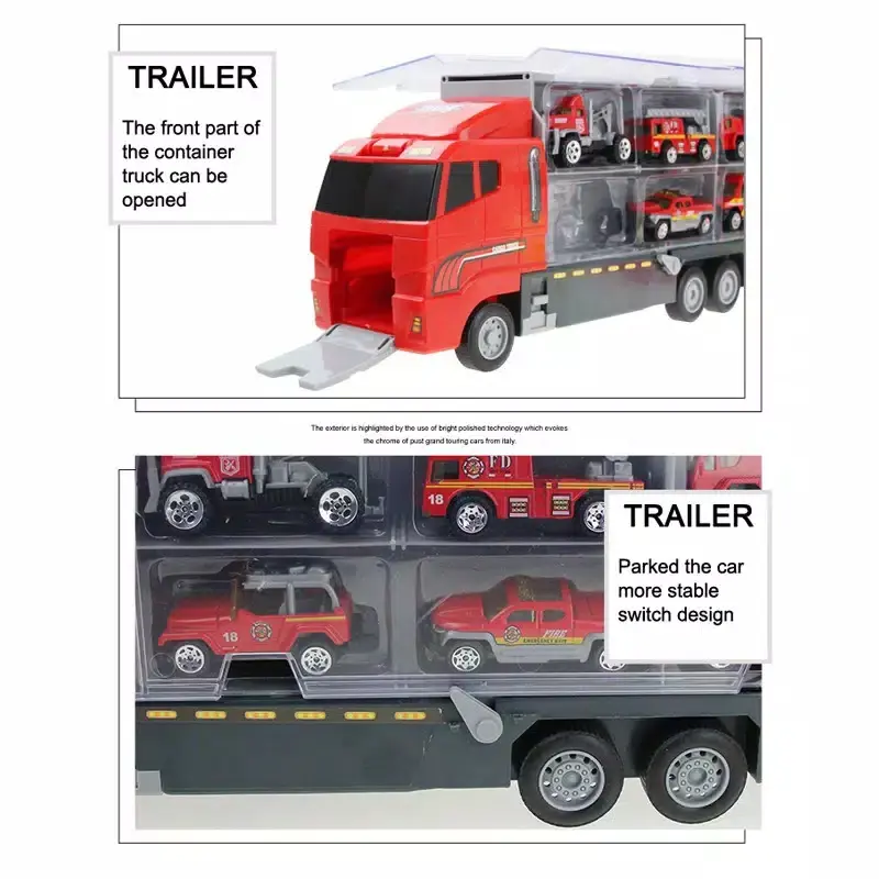 MAINAN ANAK CONTAINER ISI TRUCK PEMADAM KEBAKARAN 6