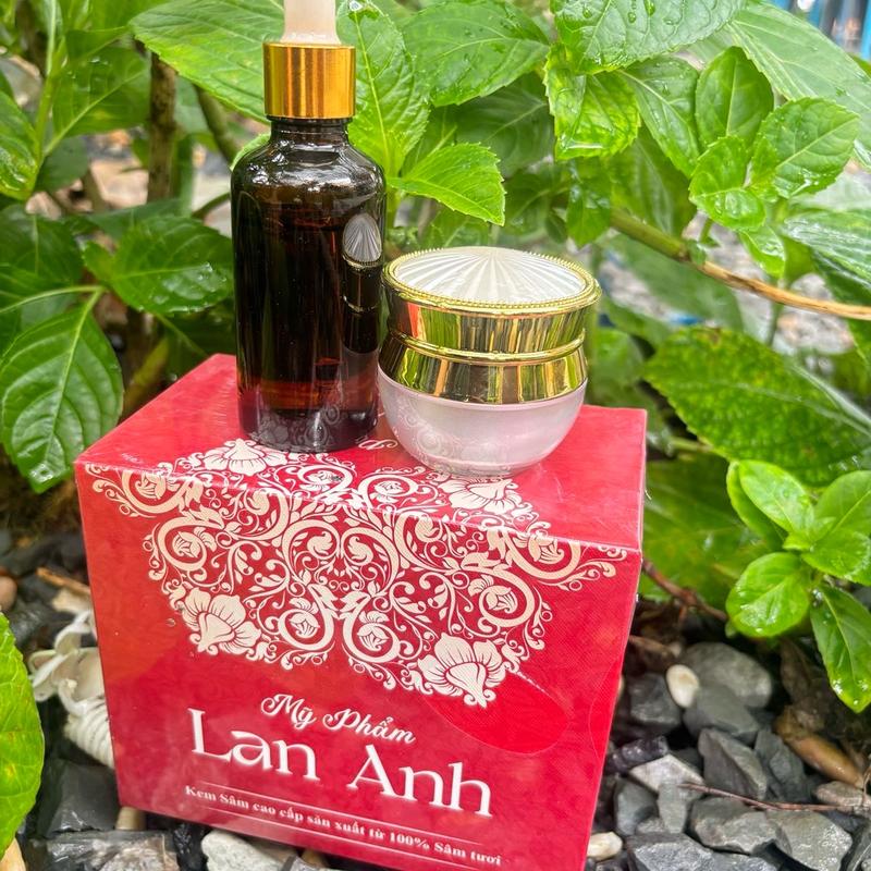 Kem sâm tươi Lan Anh dành cho da mụn thâm do mụn sạm chai lì lâu năm đặc biệt: nám tàn nhang đốm nâu...