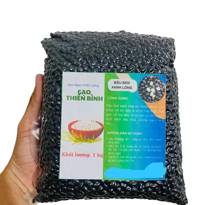 ĐẬU ĐEN XANH LÒNG THUẦN CHỦNG - Hạt nhỏ tự nhiên tốt cho sức khỏe (TÚI 1KG) 1