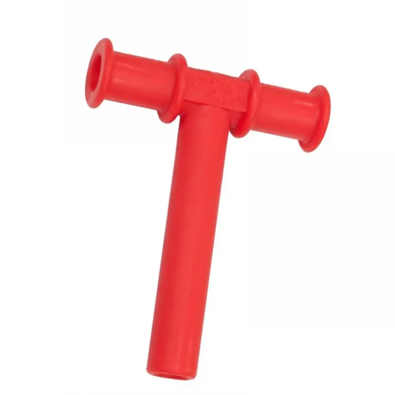 Teether speech delay bentuk huruf T alat terapi telat bicara anak autis bayi adhd oral sensorik stimulasi silikon mainan latihan kunyah oromotor baby sensori tekstur mpasi GTM tumbuh gigi peluit hiperaktif gigit wicara chewy tubes chewing tube 5