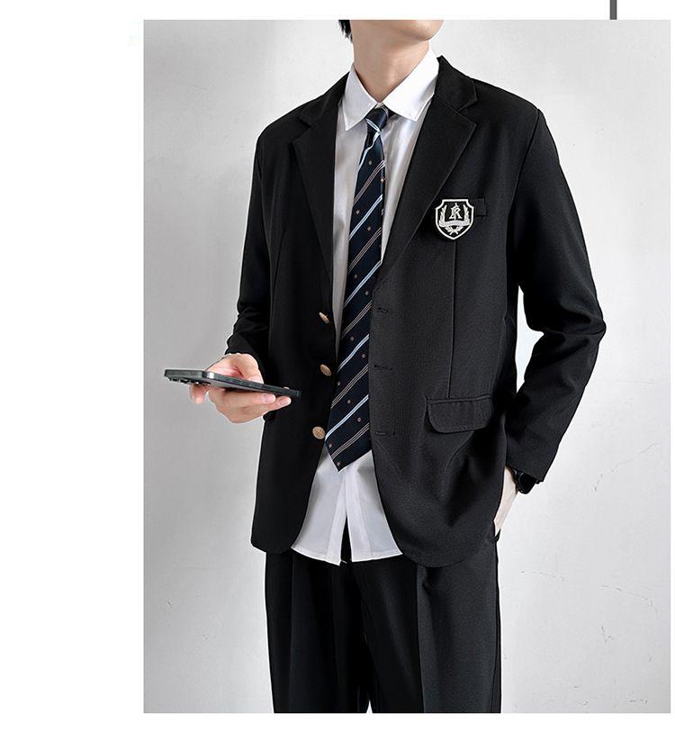 Product Introduction of Trendy Japanese Schoolboy Blazer Set - Stylish DK Uniform Suit for Men, Vintage Campus Style Jacket & Pants (1855+ Reviews) 11