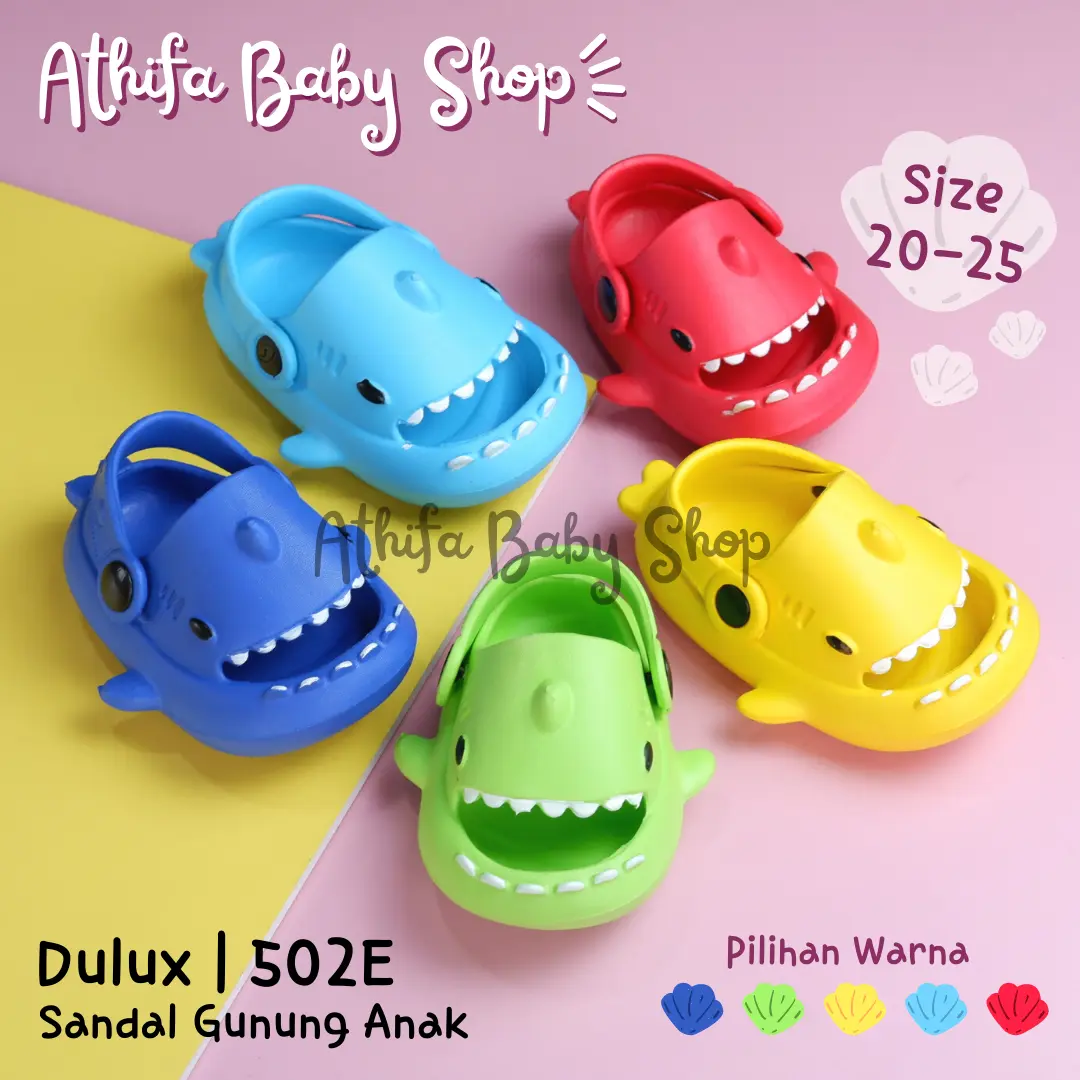 Sepatu Sandal Anak Laki Bayi Balita Usia 6 7 8 9 10 11 Bulan 1 2 3 Tahun Sendal Gunung Karakter Baby Shark Lelaki Cowok Spon Prewalker Phylon Ringan -502- Kaki Perempuan