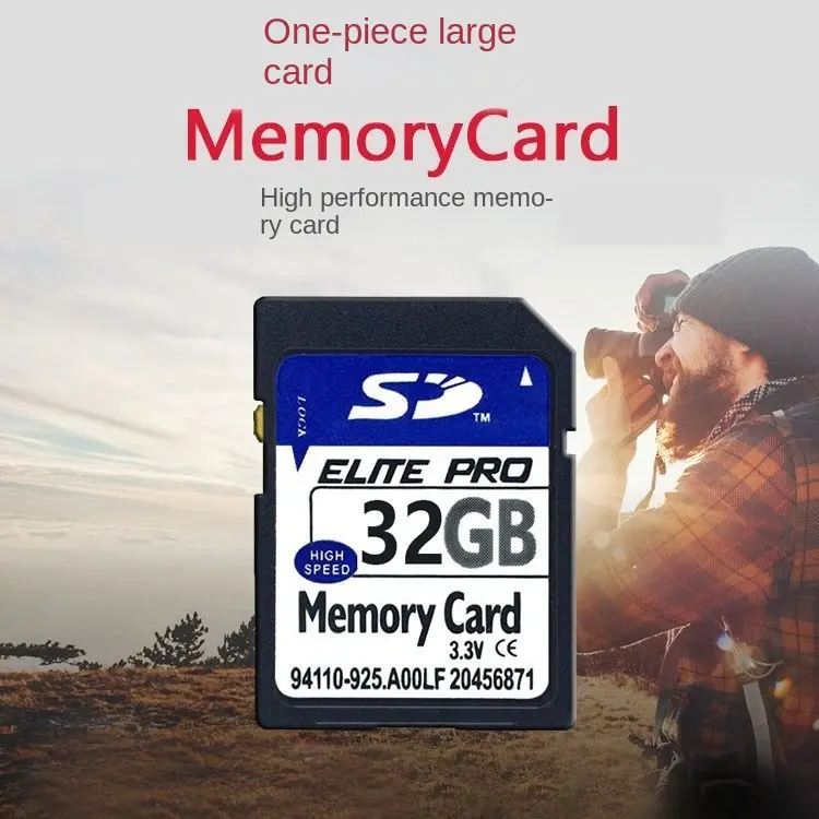 Thẻ SD tốc độ cao, Thẻ nhớ máy ảnh 64GB, 32G, Thích hợp cho máy ảnh Canon, Nikon, Sony, Fuji, Casio, Thẻ nhớ 16G