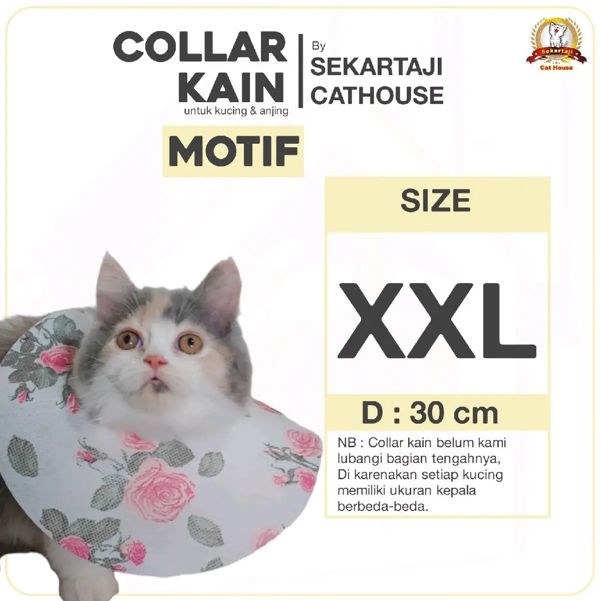 Paket 10pcs collar kain size XXL