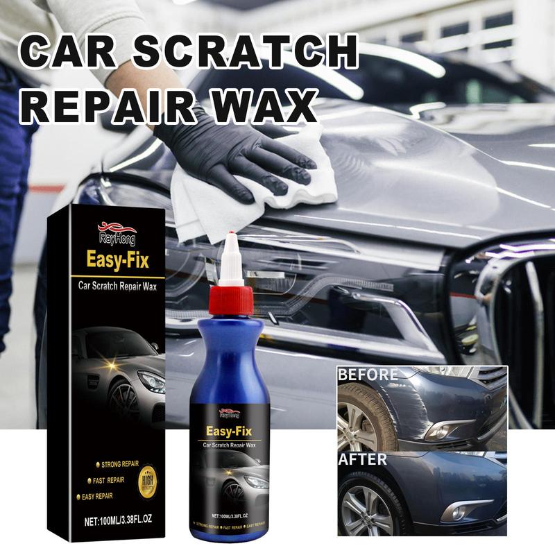 Car Scratch Repair Wax, Multipurpose Easy Fix Car Scratch Repair Wax, Stain Removal, Car Maintenance Supplies, Professional Car Body Repair Tool 6