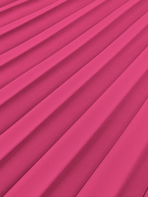 Women's Solid Color Belted Pleated Halter Tank Dress, Elegant Casual Sleeveless A Line Long Dress for Summer, Ladies Clothes for Beach Holiday 3