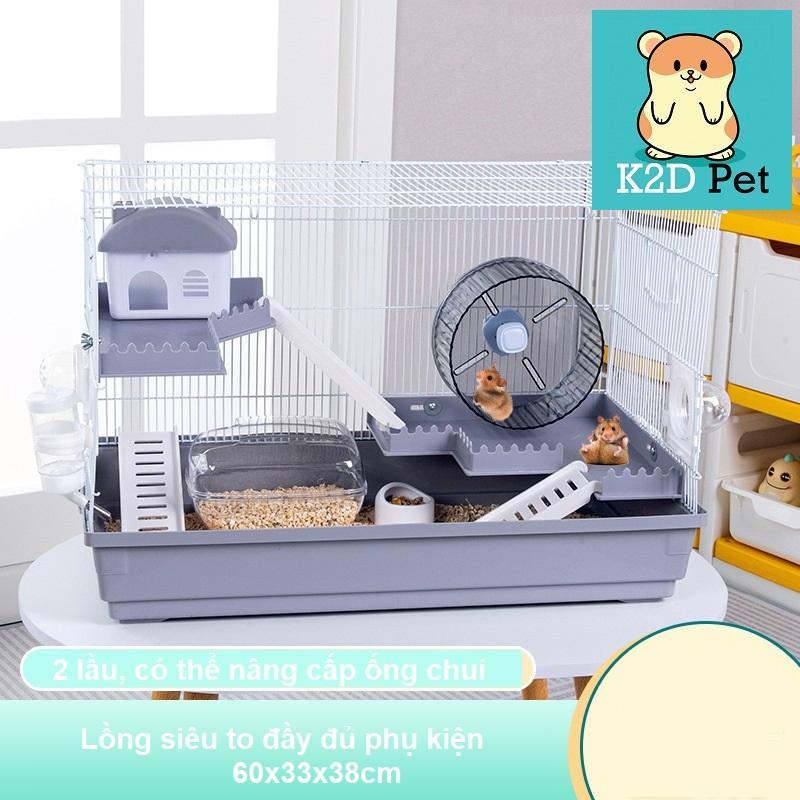 L14 Lồng siêu to Size 60*33*38cm cho Hamster, Guinea Pig (bọ ú, chuột lang), thỏ, sóc, chinchilla