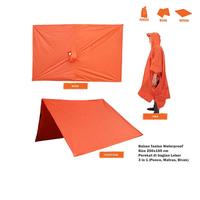 Gambar Jas Hujan Ponco AIMPRO 3 In 1 Bisa Jadi Bivak / Matras / Jas Hujan - Raincoat - Rain coat - flysheet dari AIMPRO INDONESIA Kota Administrasi Jakarta Timur 5 Tokopedia