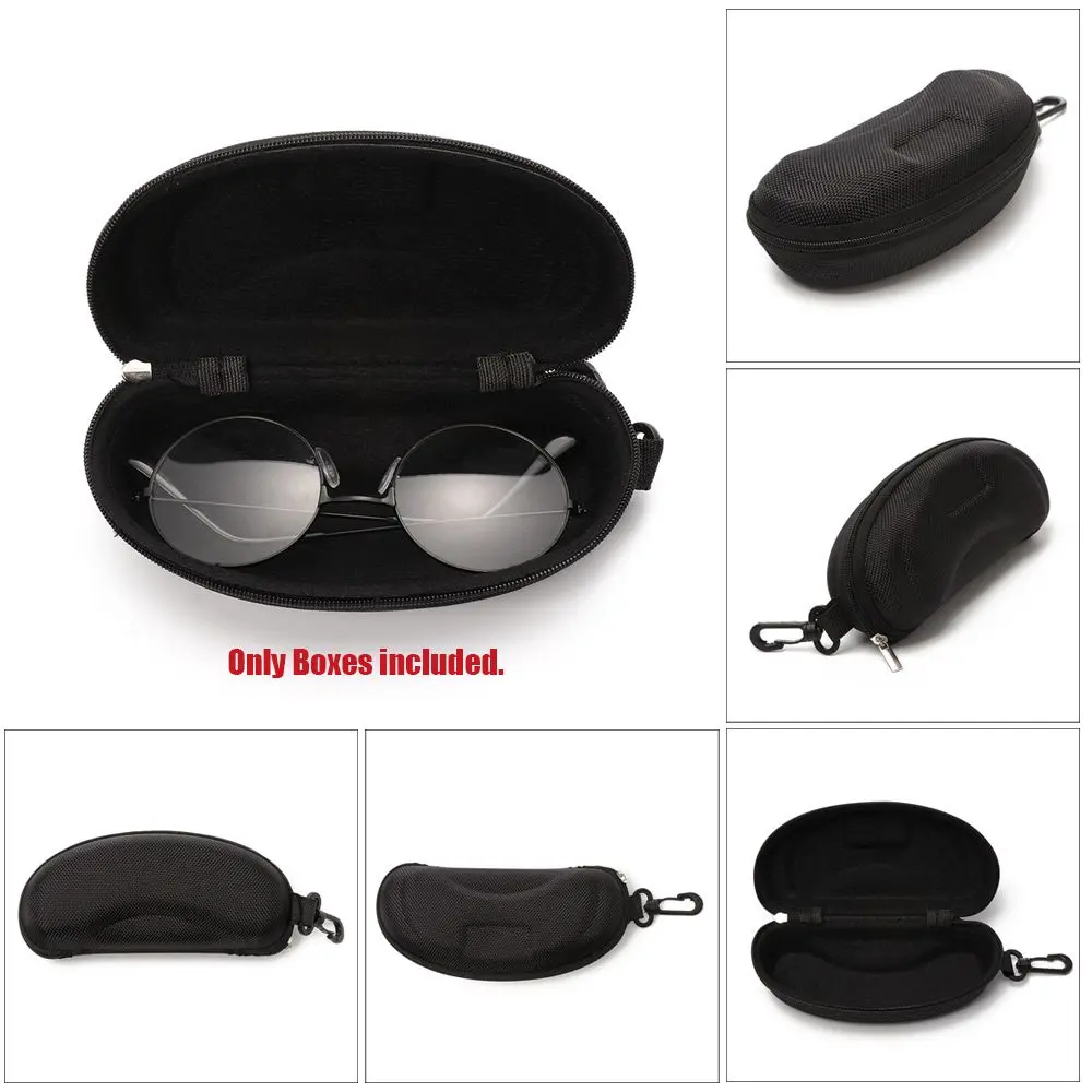 Hot sale Snowboard Skiing Goggles Grey/Black color Sunglasses Carrying Cases Zipper Hard Box Eyewear Case Glasses Holder