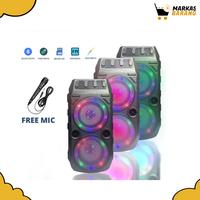 Gambar Speaker Portable + Mic Blutooth dari markasbarang.sda Kab. Sidoarjo 3 Tokopedia