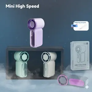 Handheld Mini Fan Portable X688 Digital Led / Kipas Tangan Super Mini Turbo Digital LED