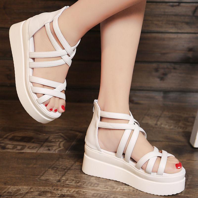 Dép Nữ, Hở Ngón, Dép Cao Gót, Đế Dày, 24 Năm, St 0