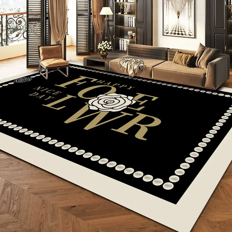 Thảm phòng Khách Thiết kế tối giản hiện đại, màu kem, phong cách im lặng, thích hợp cho ghế Sofa và Bàn, cao cấp và giá cả phải chăng, cũng thích hợp cho phòng ngủ và phòng, thảm trải sàn 7
