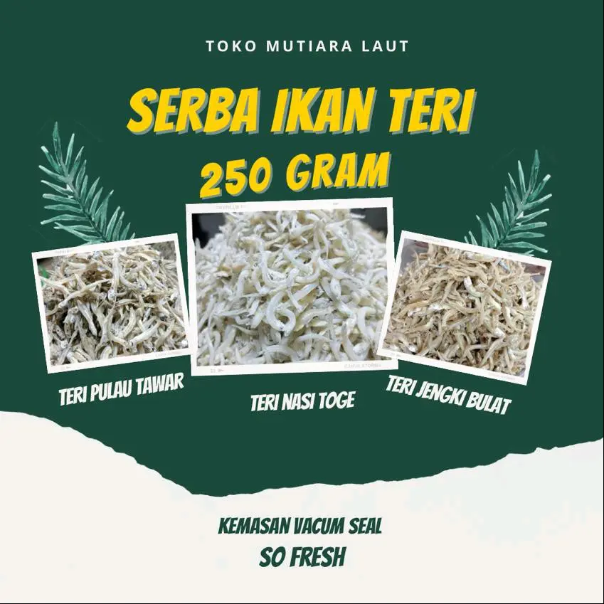 (COD) IKAN TERI 250GRAM Food Kering
