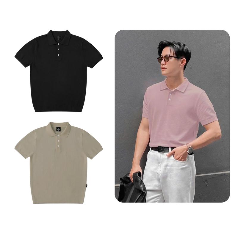 Áo polo len cộc tay Avenue Jack Lane, Áo polo len nam nữ unisex