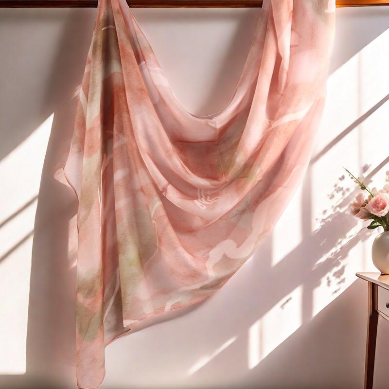 Product Introduction of Watercolor Floral Polyester Cotton Breathable Light Weight Soft Long Fashion Headscarf Single Sided Printing Muslim Hijabs Shawl 9