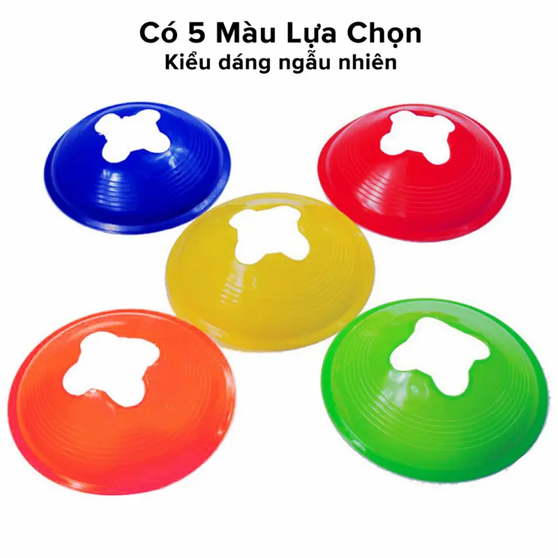 Nấm Tập Chiến Thuật Bóng Đá, Cone, Vật Cản Chướng Ngại Vật Tập Trượt Patin Cao 5cm Chọn Màu – Hãng miDoctor 5