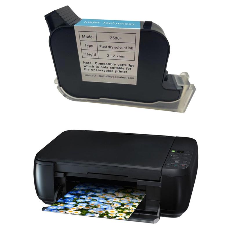 600DPI 12.7mm Handheld Thermal Inkjet Printer Fast Dry Eco Solvent Ink ...