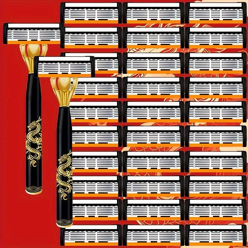 Dragon Style Metal Handle Safety Razors for Men, Six-Layer Seiko ...