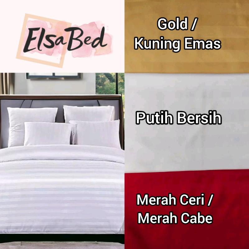 ( Tinggi = 35 cm ) Lebar = 200,180,160,140, Sprei Hotel Microtencel Paling Adem Gramasi Tertinggi Seprai Pakai Karet Anti Geser 6