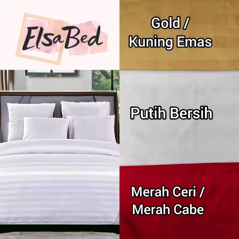 ( Tinggi = 35 cm ) Lebar = 200,180,160,140, Sprei Hotel Microtencel Paling Adem Gramasi Tertinggi Seprai Pakai Karet Anti Geser 6