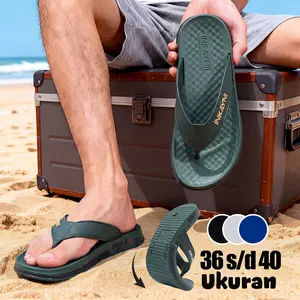 INKAYNI Simply Sandal Jepit sandal karet pria dewasa empuk sandal pria dewasa Super Empuk Elastis tebal full karet Anti Licin Anti bau ringan Sandal Pria Cowok sandal phylon pria Size 36-40 Tahan Lama Nyaman Dipakai Sandal Wudhu sandal phylon Sendal Jepit