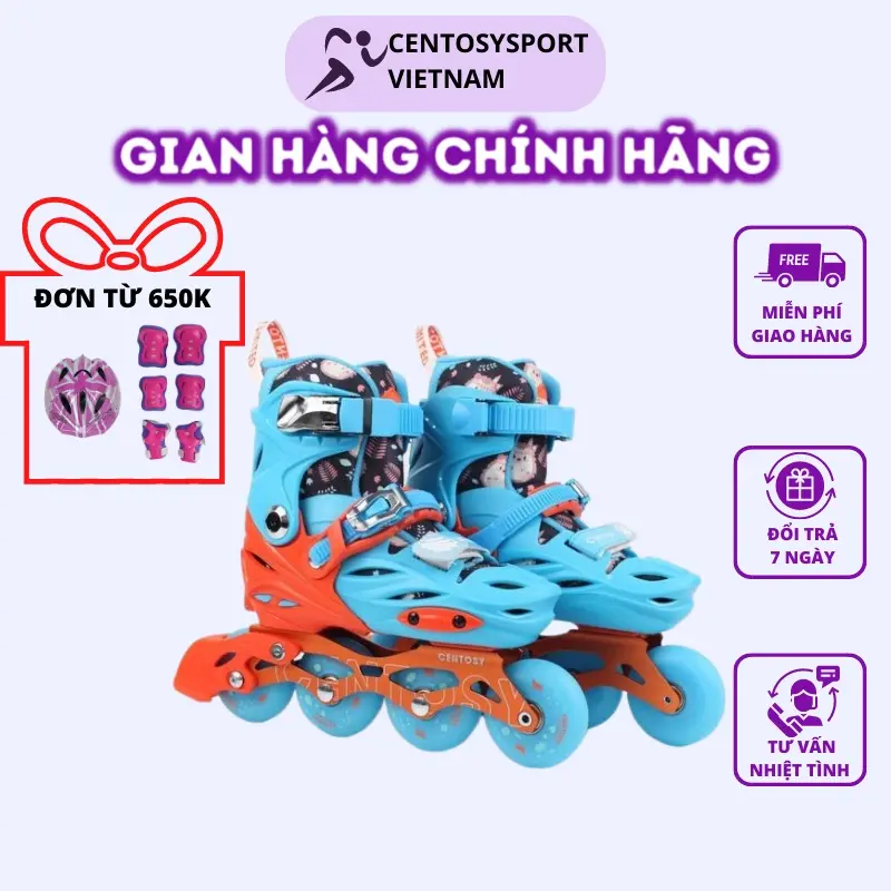 Giày Patin Trẻ Em Cao Cấp Centosy Joy Kid (CR5)