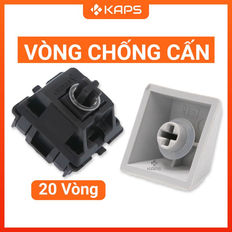 Combo 20 vòng oring/ozing chống cấn keycap, vòng đệm giảm âm bàn phím cơ, chống cấn cho mạch ngược | Đệm keycap, switch