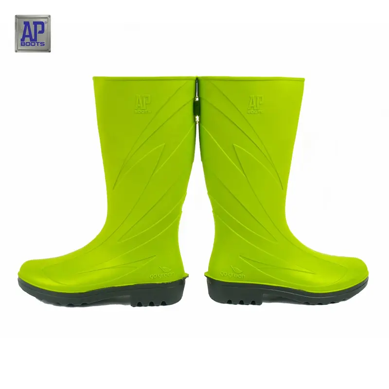 AP Boots 2017 GREEN LIME - Sepatu Boot PVC Karet Shoes 2