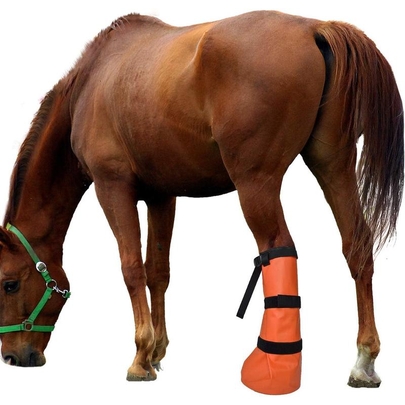 TikTok Shop Hoof Soaking Bag Horse Soaking Boot Hooves Wrapped Easy Soaker Treating Bags with EVA Pad Pack of 2