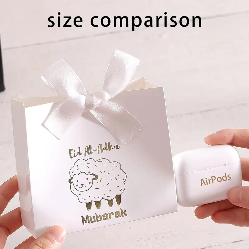 Eid Mubarak Gift Box, 20pcs/set Ramadan Gift Box with Ribbon, Gift Wrapping Supplies for Sweets and Gifts, Islamic Occasion Packaging 7