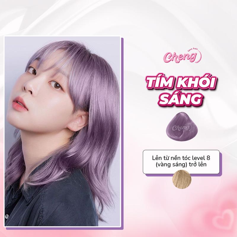 Thuốc Nhuộm Tóc TÍM KHÓI SÁNG | Chenglovehair Chenglovehairs