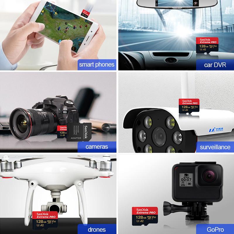 Thẻ nhớ Micro SD, Extreme PRO, 256GB UHS-I, 512GB, 1TB, 64GB, TF Card, Class10, U3, V30, A2, cartao de memoria 5